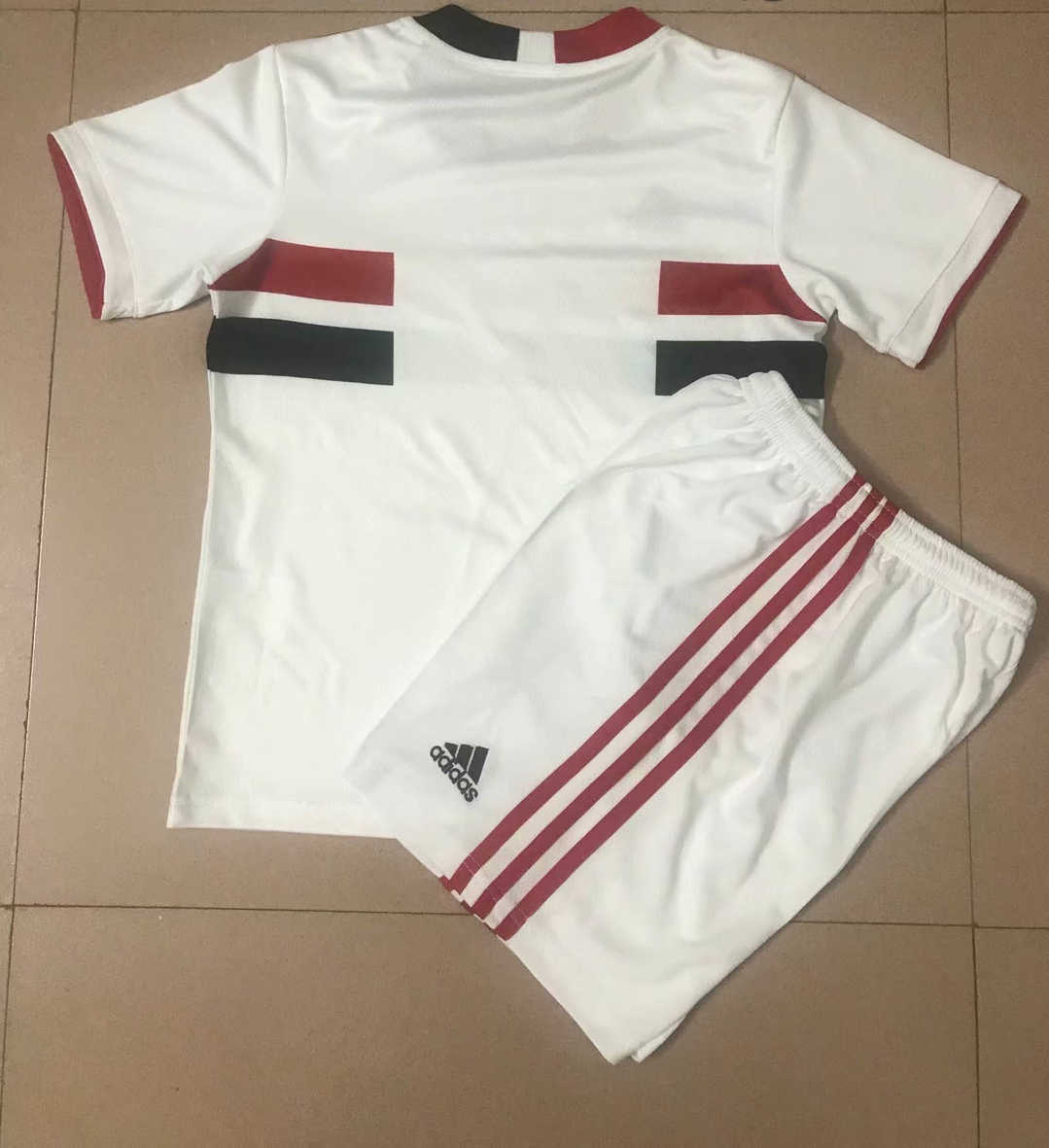 2021/22 Sao Paulo FC Home Soccer Kit (Jersey + Short) Kids 