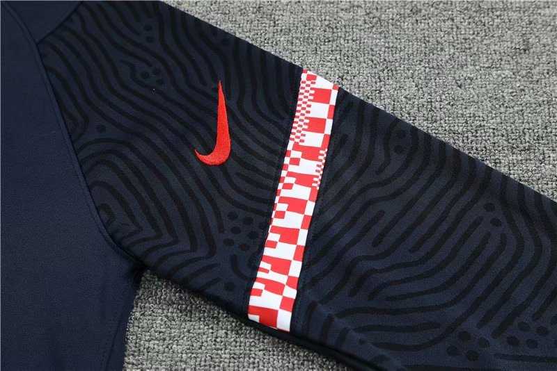 2021/22 Croatia Black Soccer Training Suit Mens 