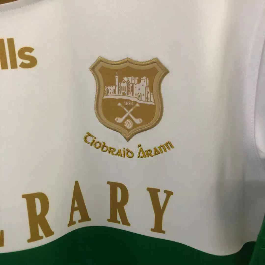 2021 Ireland Tipperary White Commemoration Rugby Soccer Jersey Replica  Mens
