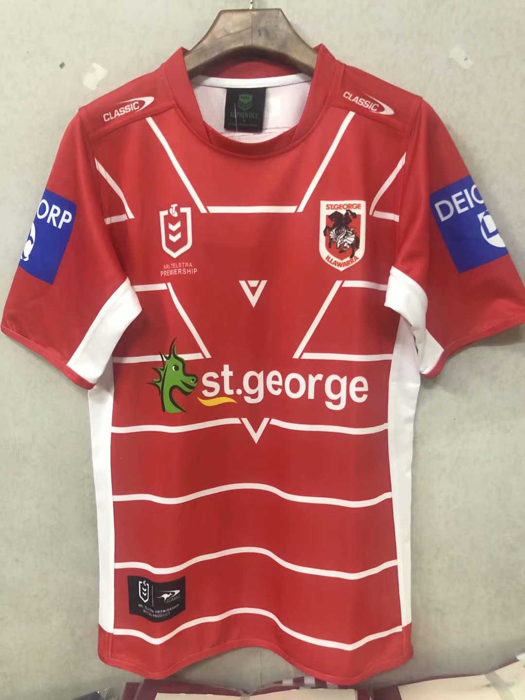 2021 Saint George Classic Dragons Away Rugby Soccer Jersey Replica  Mens