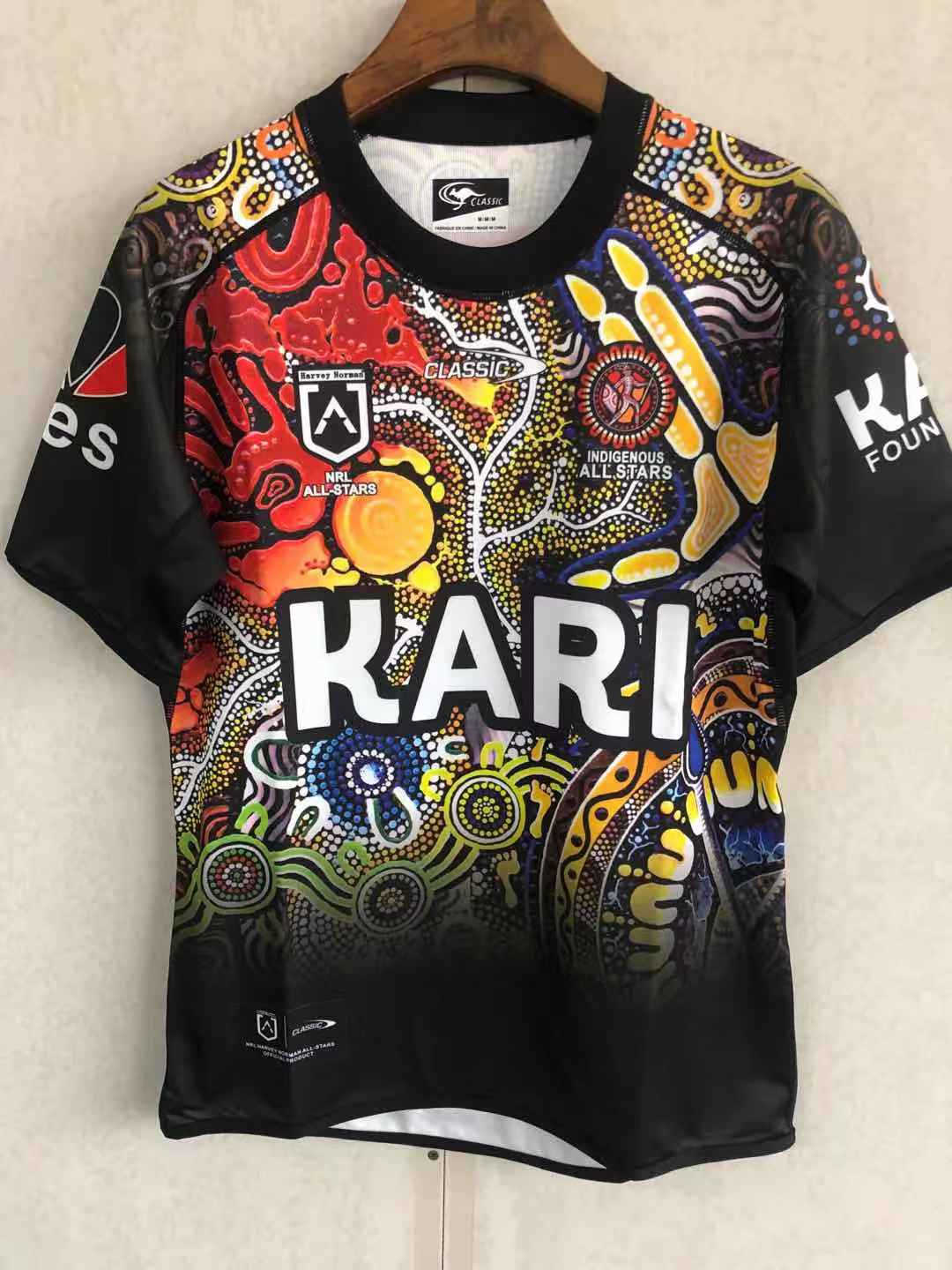2021 Indigenous All Stars On Field Rugby Soccer Jersey Replica  Mens