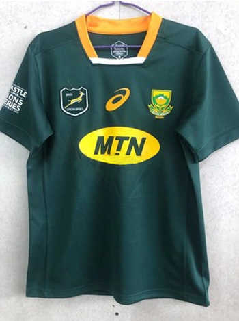 2021 South Africa Home Rugby Soccer Jersey Replica  Mens