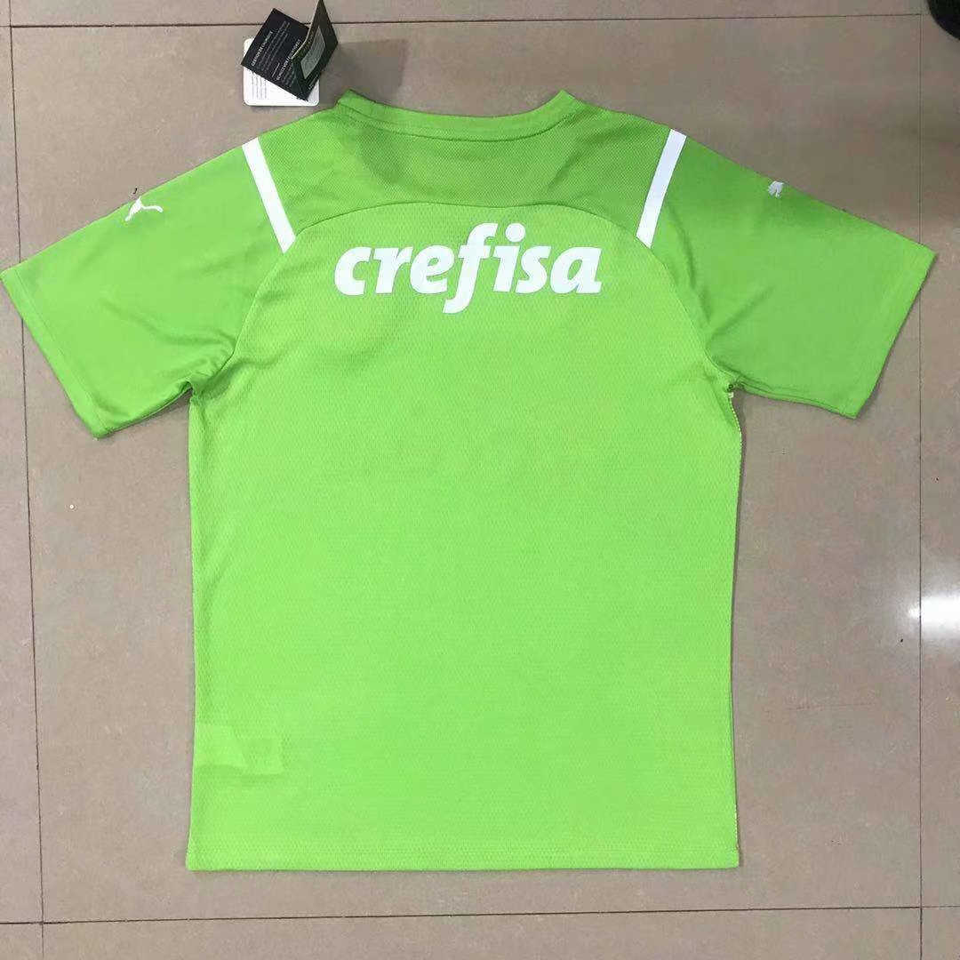 2021/22 Palmeiras Goalkeeper Green Soccer Jersey Replica  Mens 