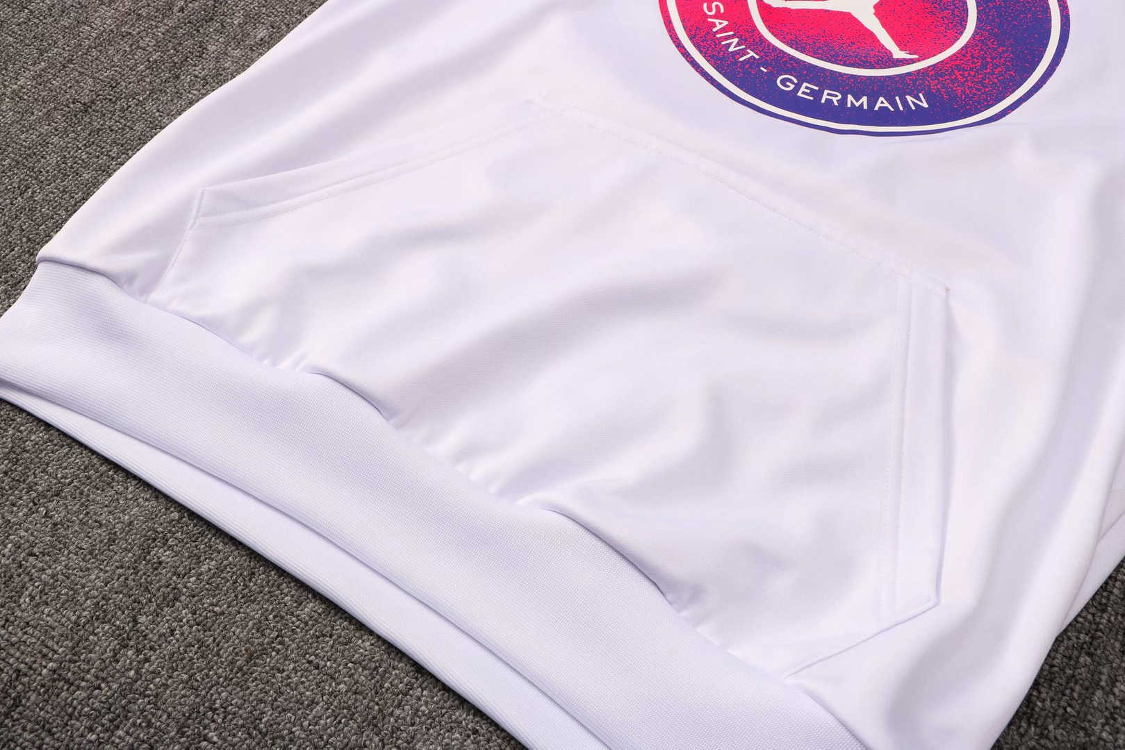 2021/22 PSG x JORDAN Hoodie White II Soccer Training Suit (SweatJersey + Pants) Mens 