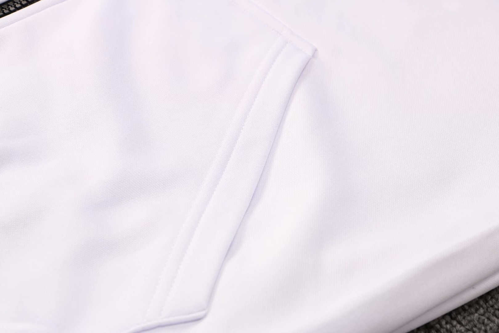 2020/21 PSG x Jordan Hoodie White Soccer Training Suit (Jacket + Pants) Mens 
