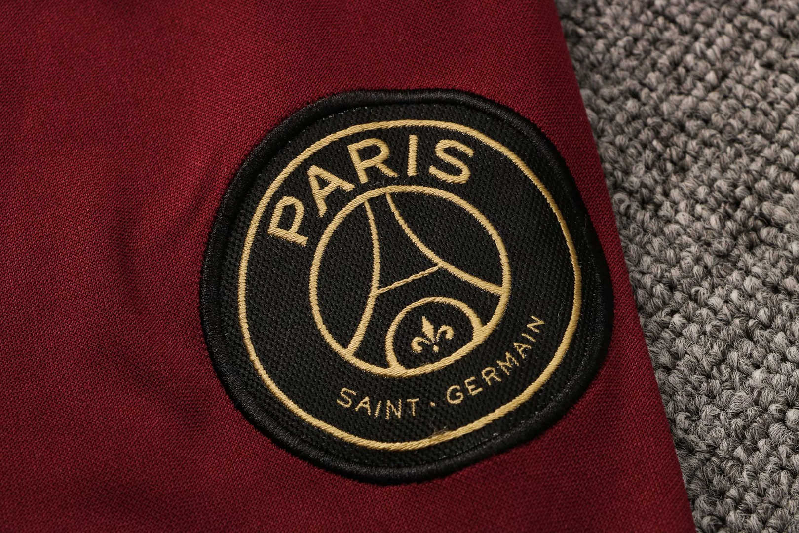 2020/21 PSG x Jordan Hoodie Burgundy Soccer Training Suit (Jacket + Pants) Mens 