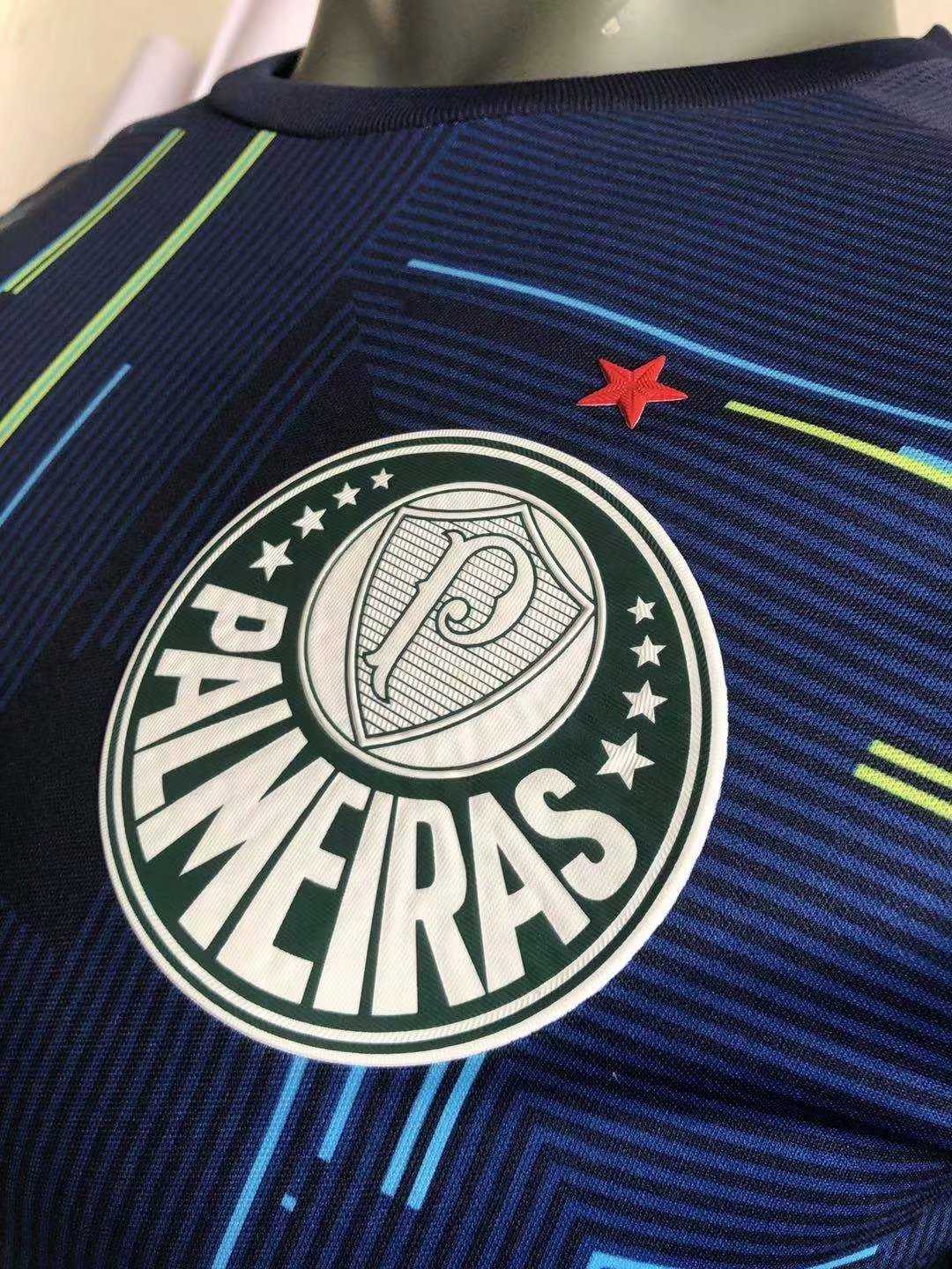2021/22 Palmeiras Goalkeeper Navy Soccer Jersey Replica  Mens
