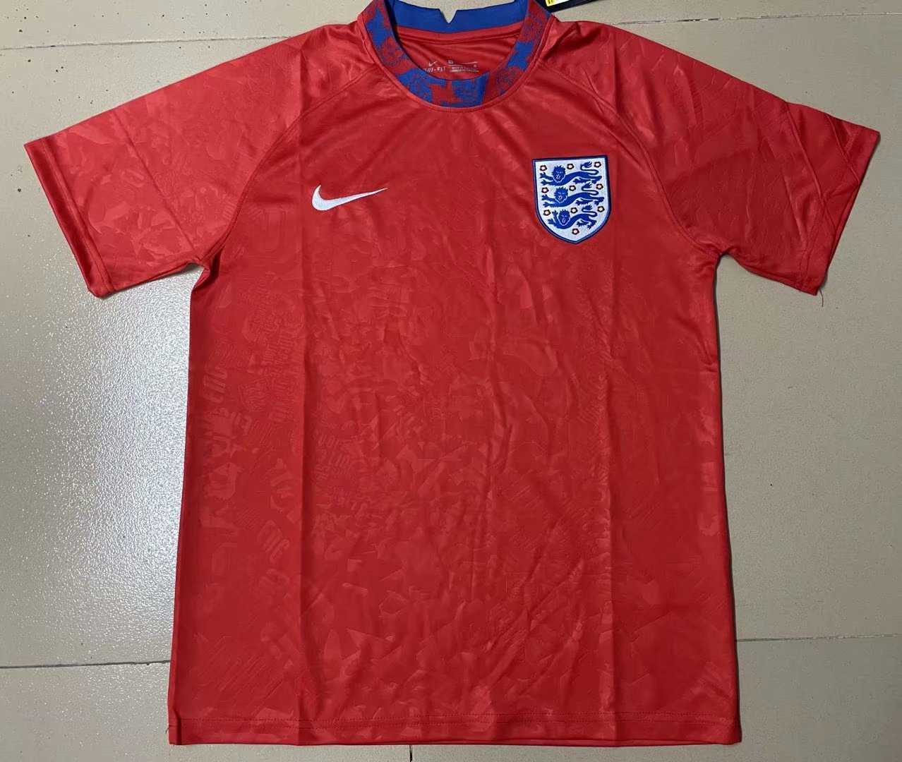 2021/22 England Red Short Soccer Training Jersey Mens