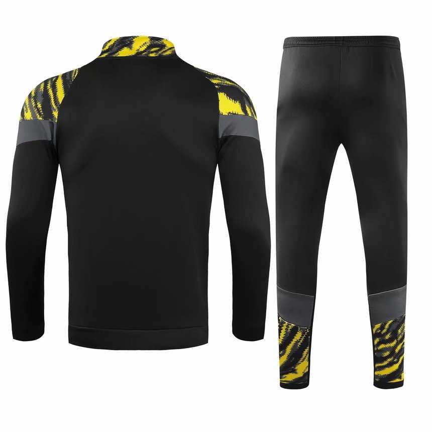 2021/22 Borussia Dortmund Black Soccer Training Suit (Jacket + Pants) Mens