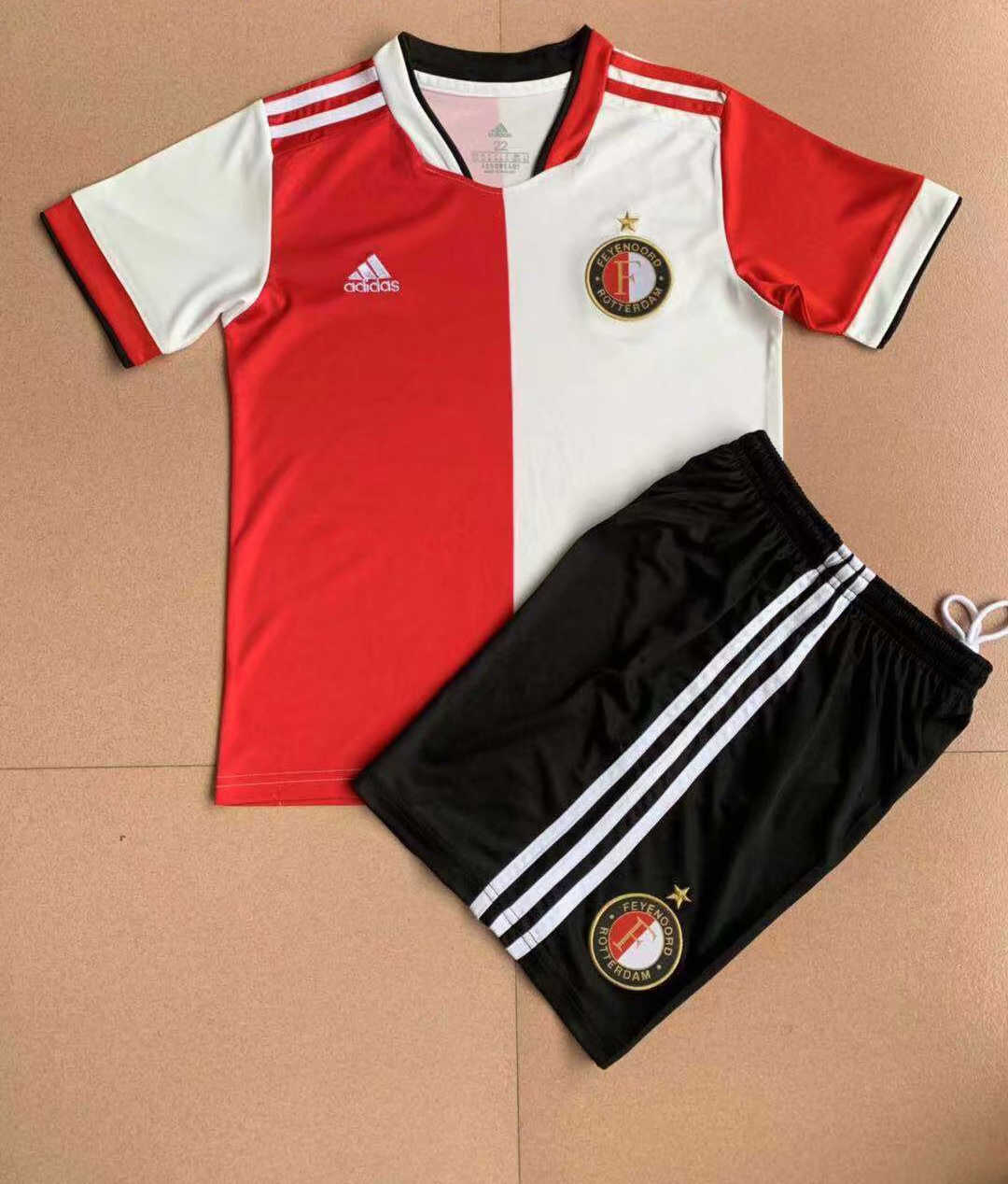 2021/22 Feyenoord Soccer Jersey Home Replica + Short Kids