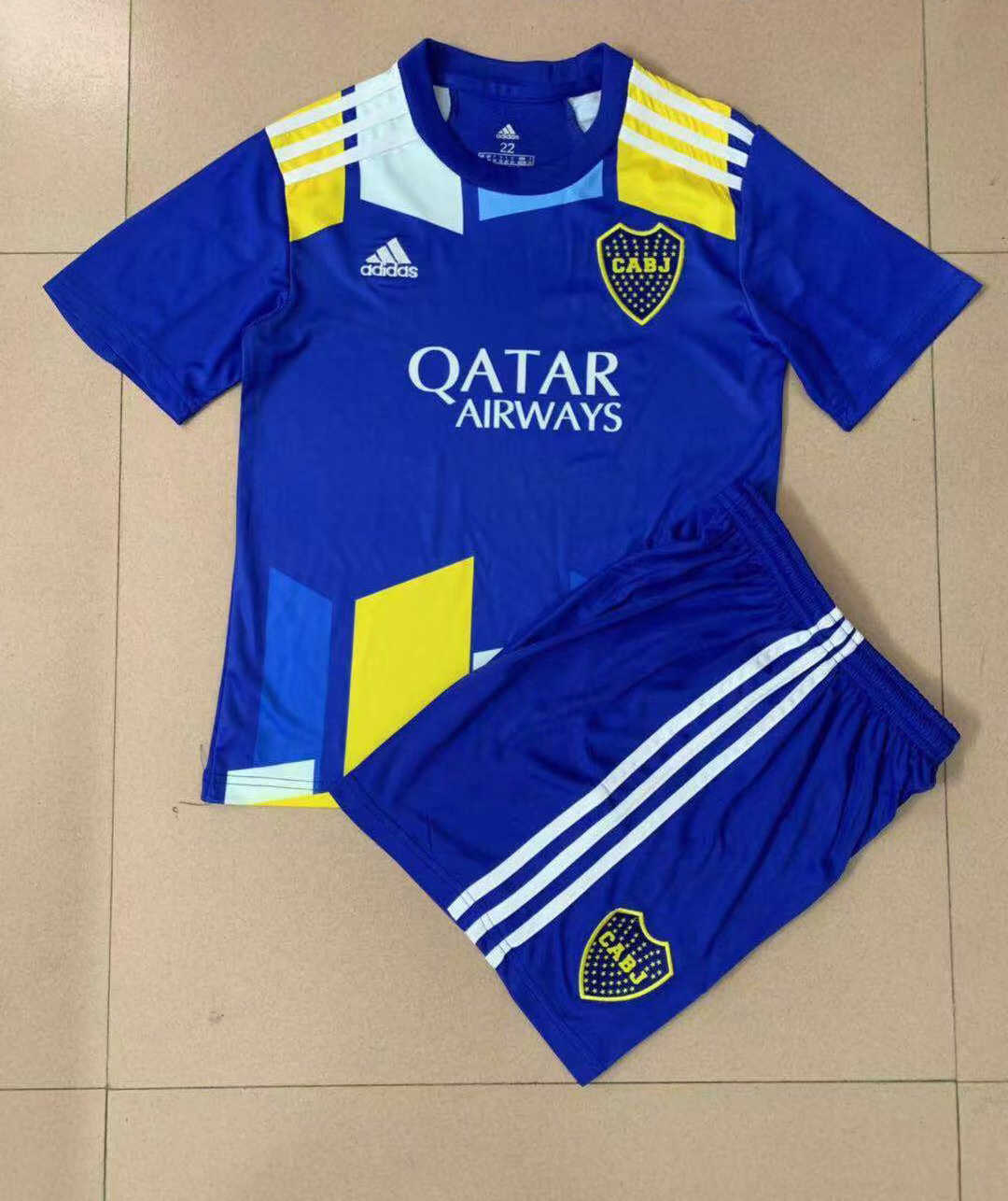 2021/22 Boca Juniors Third Soccer Jersey Replica  + Short Kids