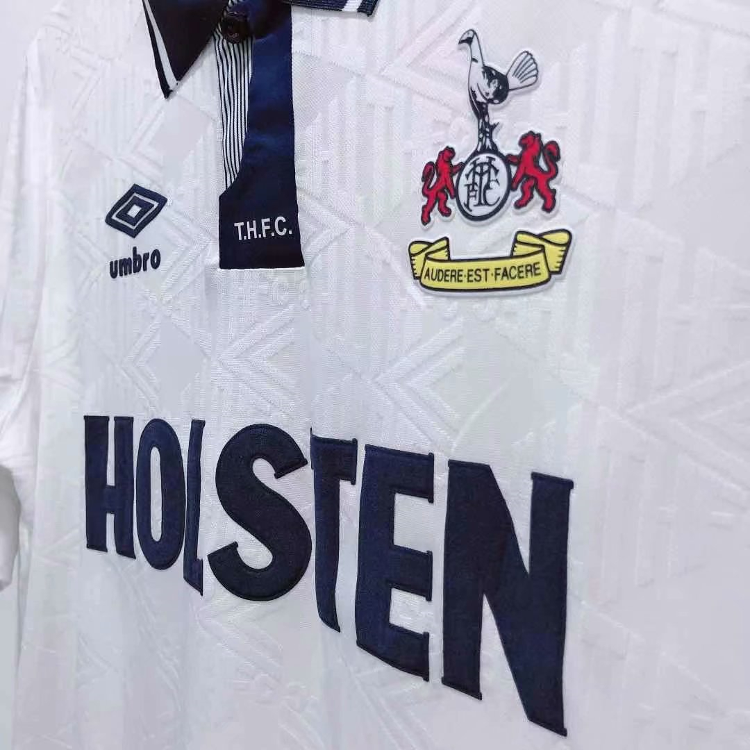 1992-1994 Tottenham Hotspur Retro Home Mens Soccer Jersey Replica 