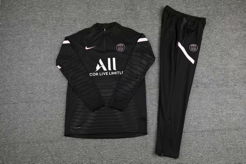 2021/22 PSG Black Soccer Training Suit Mens