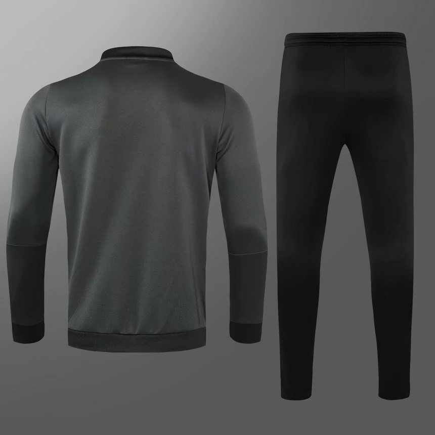 2021/22 Juventus Grey Soccer Training Suit(Jacket + Pants) Kids