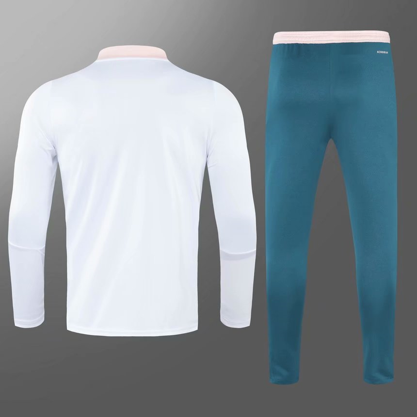 2021/22 Arsenal White Soccer Training Suit(SweatJersey + Pants) Kids