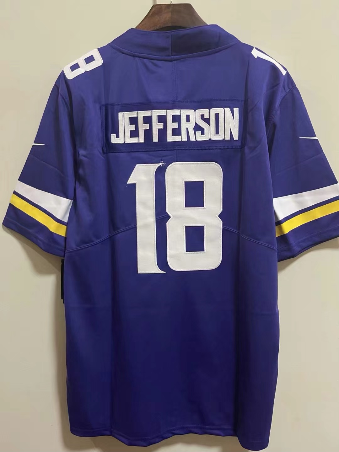 2021 Minnesota Vikings Justin Jefferson Purple NFL Jersey Mens 
