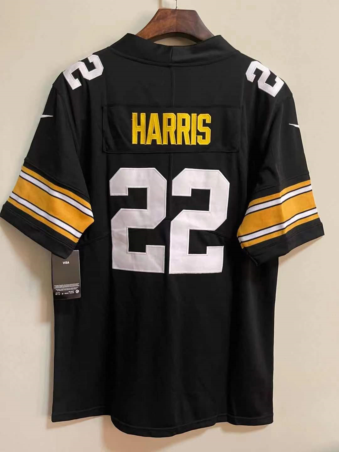 2021 Pittsburgh Steelers Najee Harris Black NFL Jersey Mens 