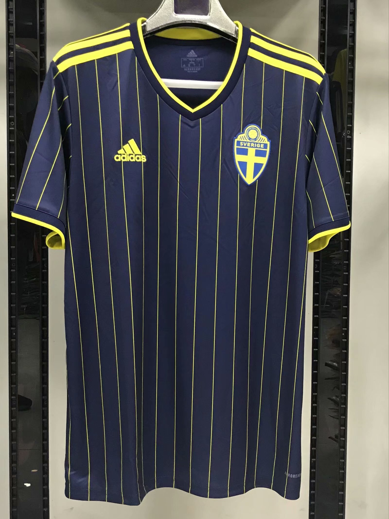 2021 Sweden Soccer Jersey Away Replica  Mens