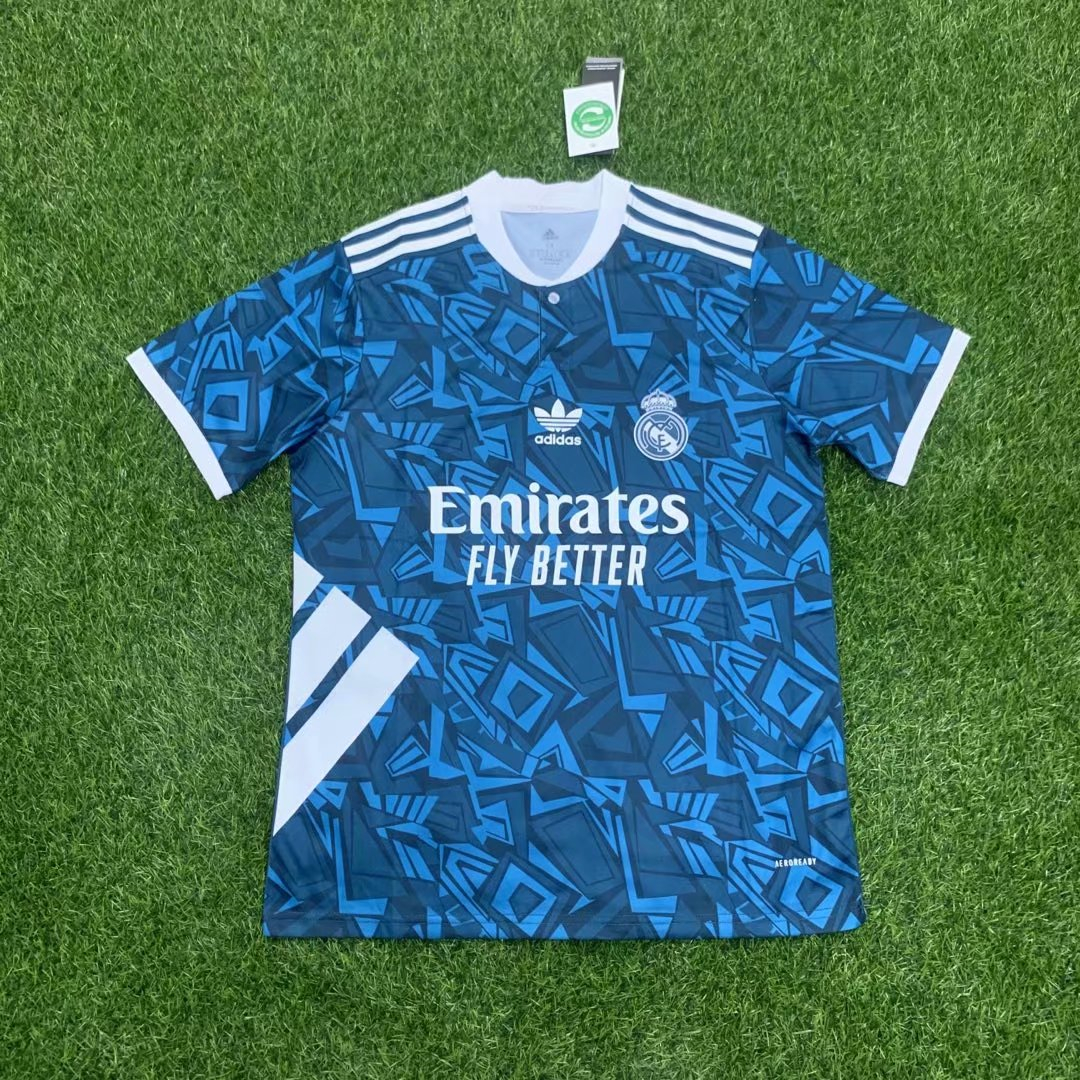 2021/22 Real Madrid Blue Classic Mens Soccer Jersey Replica 