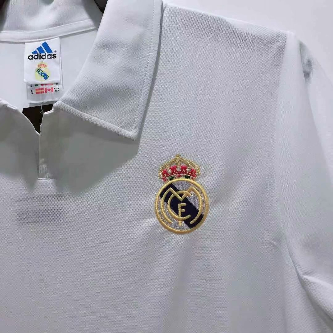 2002-2003 Real Madrid Retro Championes League Version Home Mens Soccer Jersey Replica 