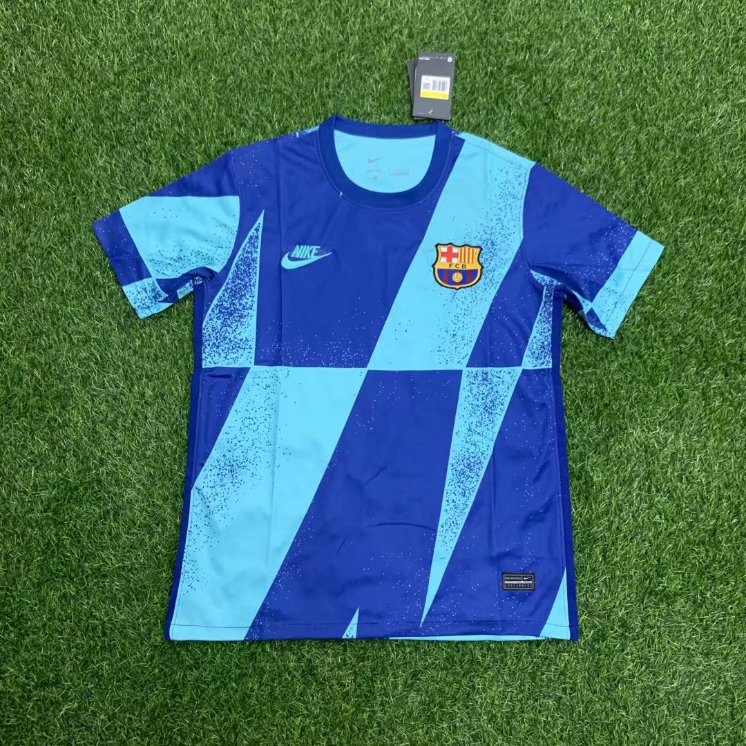 2021/22 Barcelona Blue Mens Short Soccer Training Jersey