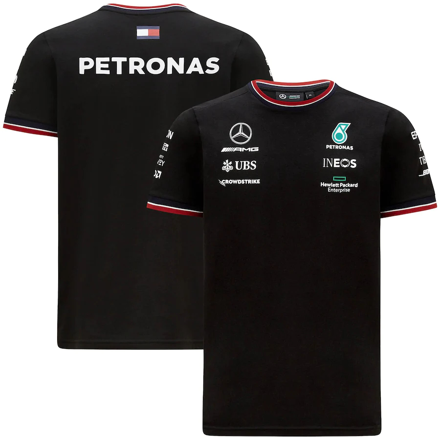 2021 Mercedes AMG Petronas F1 Team Black Mens Soccer T-Jersey ...