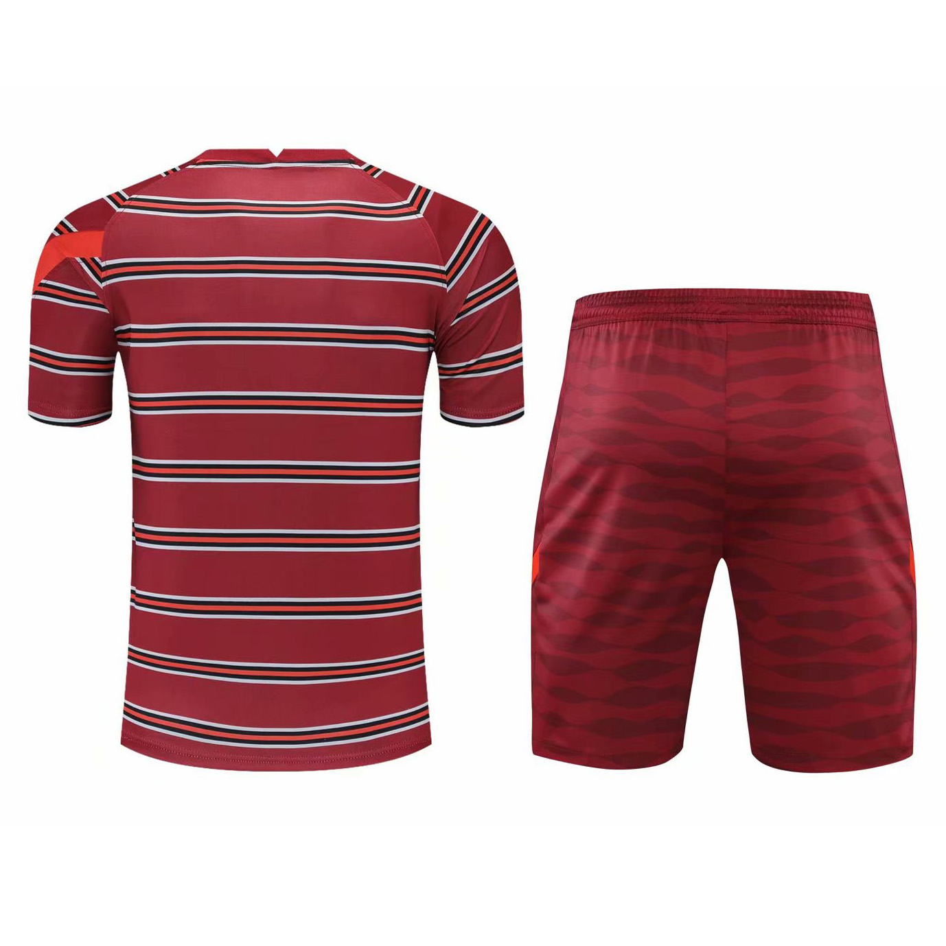 2021/22 Liverpool Burgundy Mens Short Soccer Training Jersey + Short