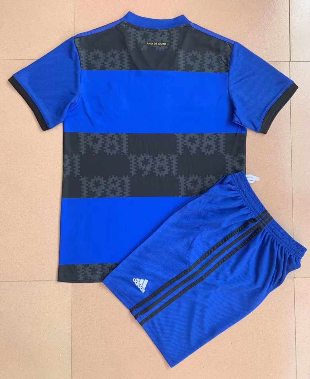 2021/22 Flamengo Blue Soccer Jersey Replica  + Short Kids