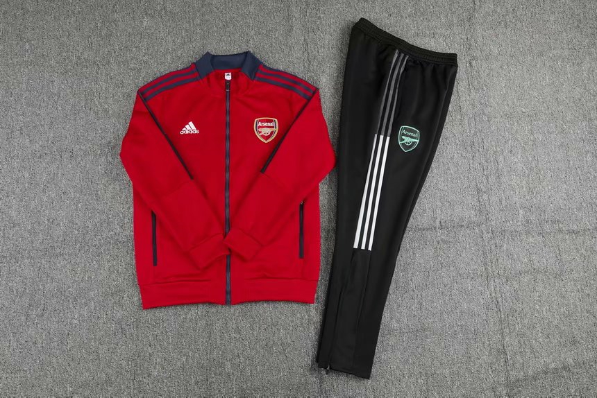 2021/22 Arsenal Red Soccer Training Suit (Jacket + Pants) Kids