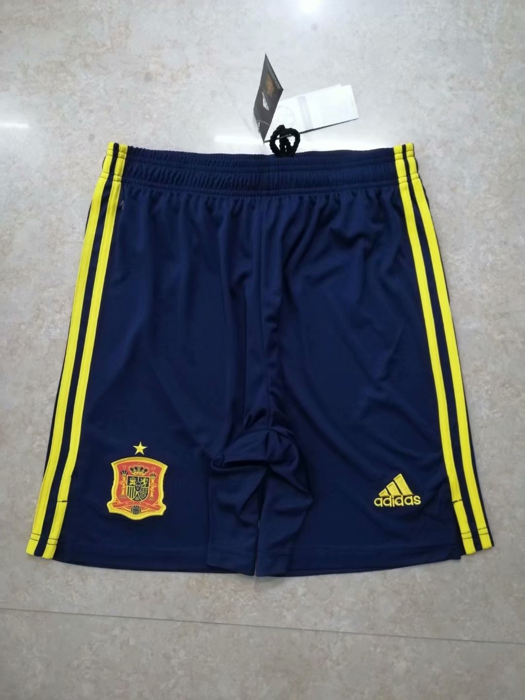 Spain 2021 Home Soccer Shorts Mens