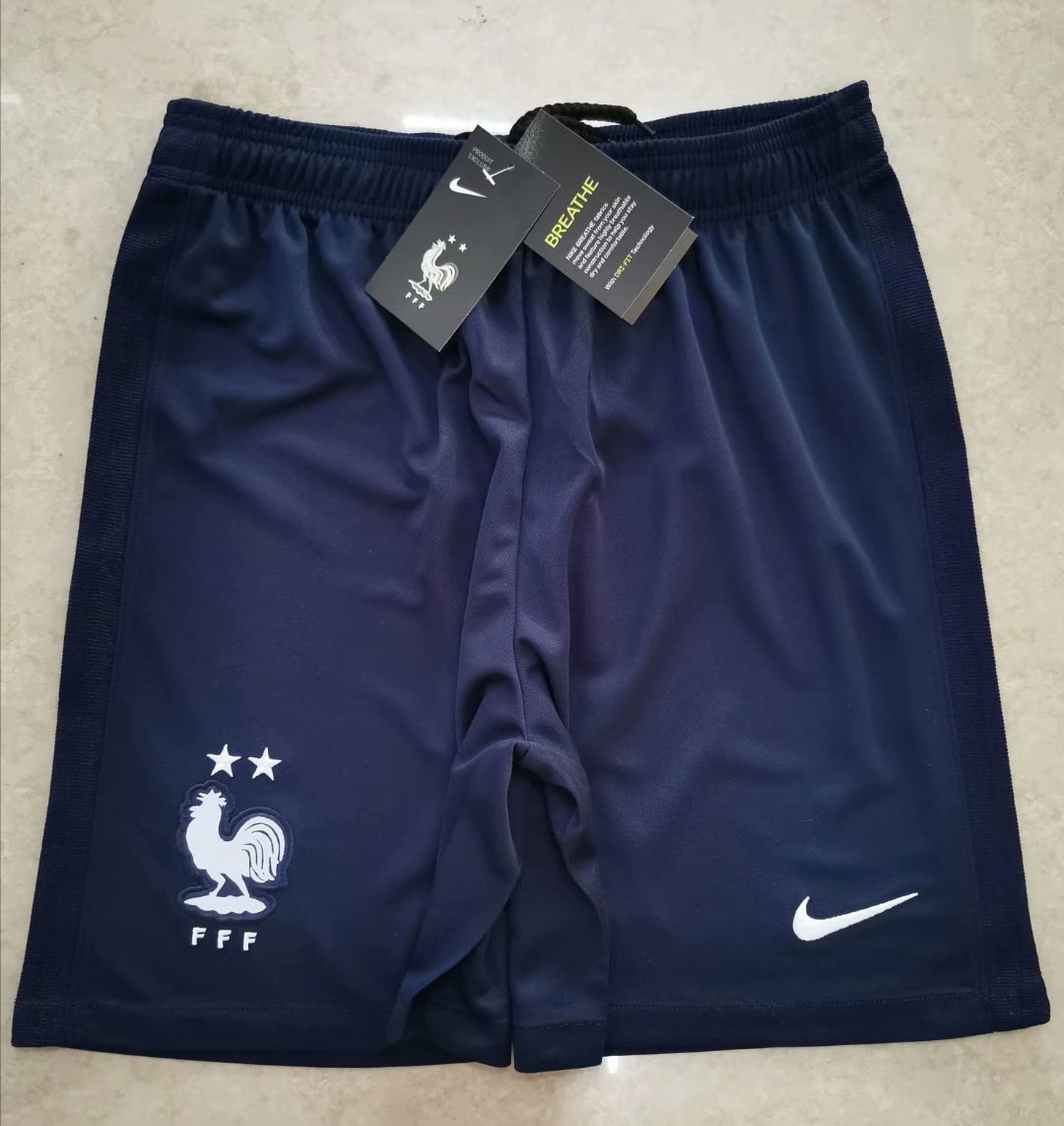 France 2021 Home Soccer Shorts Mens