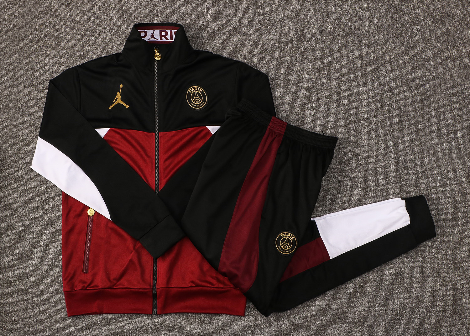 PSG x Jordan Jacket + Pants Soccer Training Suit  Maroon Youth 2021/22