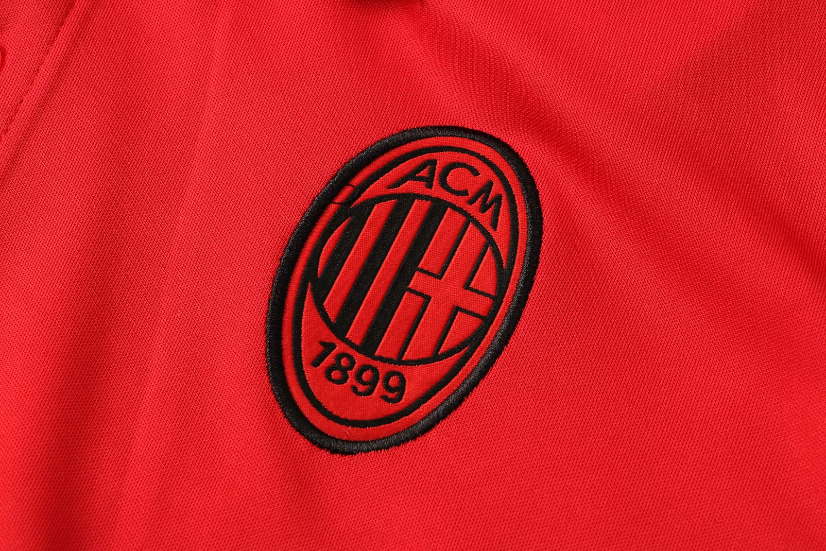 AC Milan Soccer Polo Jersey Red II Mens 2021/22 