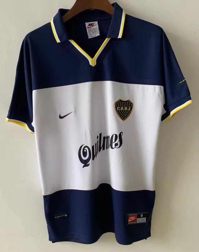 Boca Juniors Soccer Jersey Replica Away Mens 2000 (Retro)