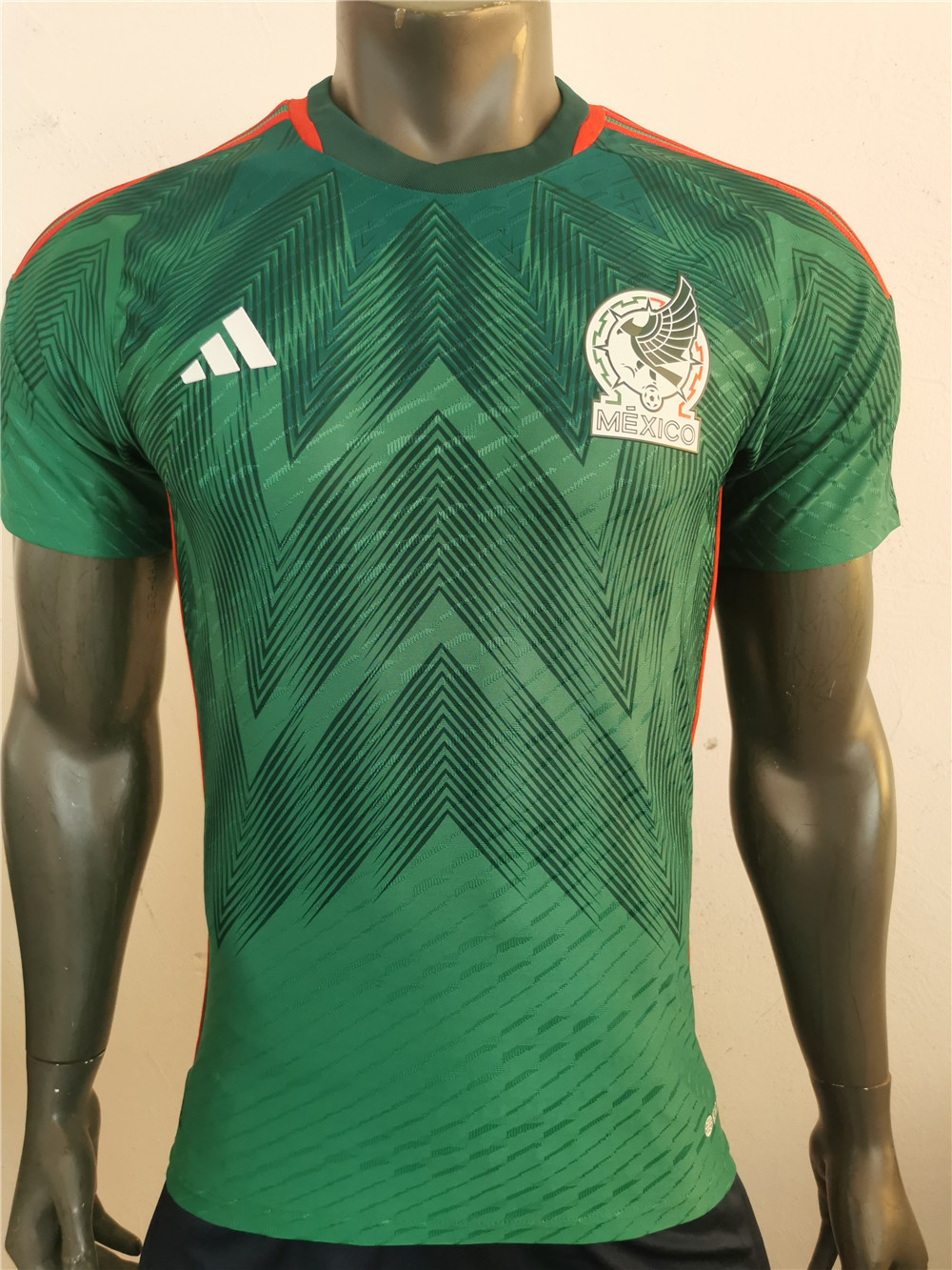Mexico Soccer Jersey Replica Home Mens 2022 FIFA World Cup Qatar (Player Version)