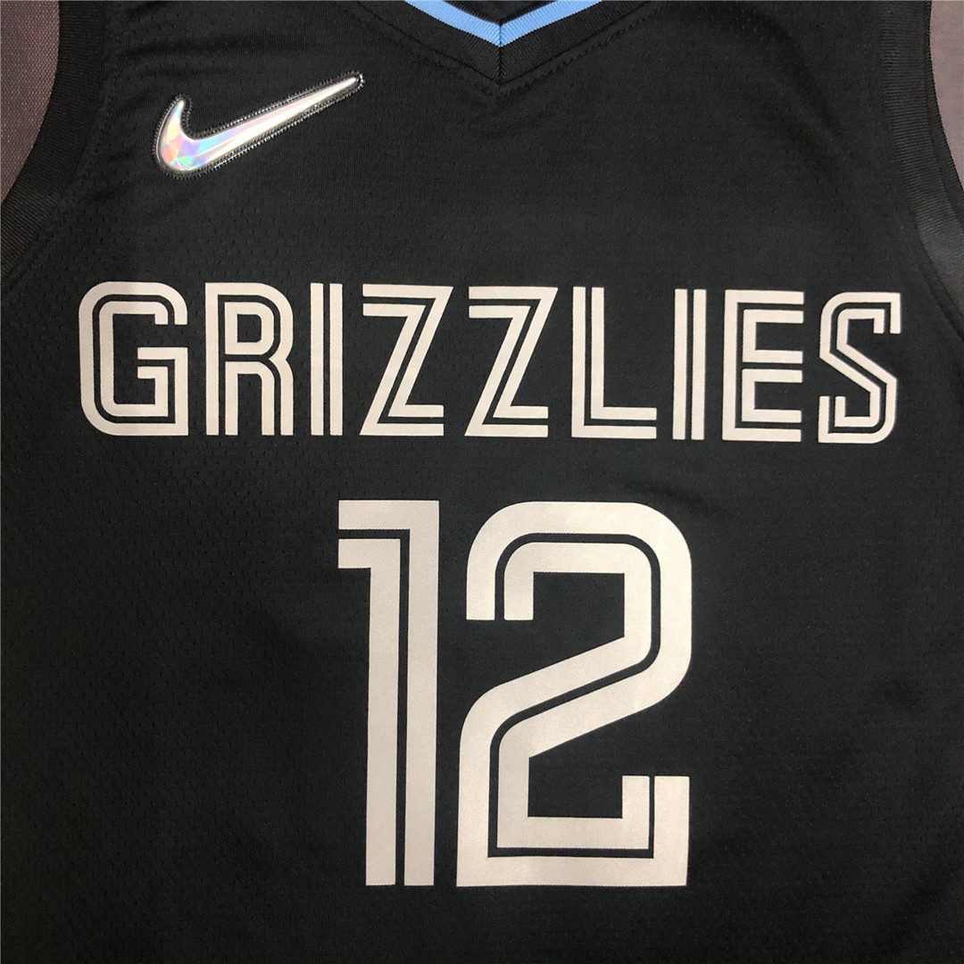 Memphis Grizzlies MVP Swingman Jersey - Select Series Black 2022 Mens (MORANT #12)