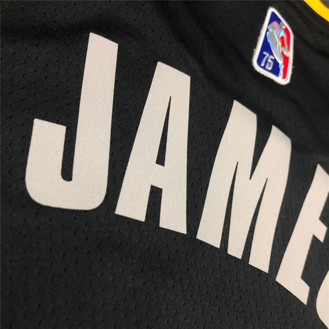 Los Angeles Lakers MVP Swingman Jersey - Select Series Black 2022 Mens (JAMES #6)