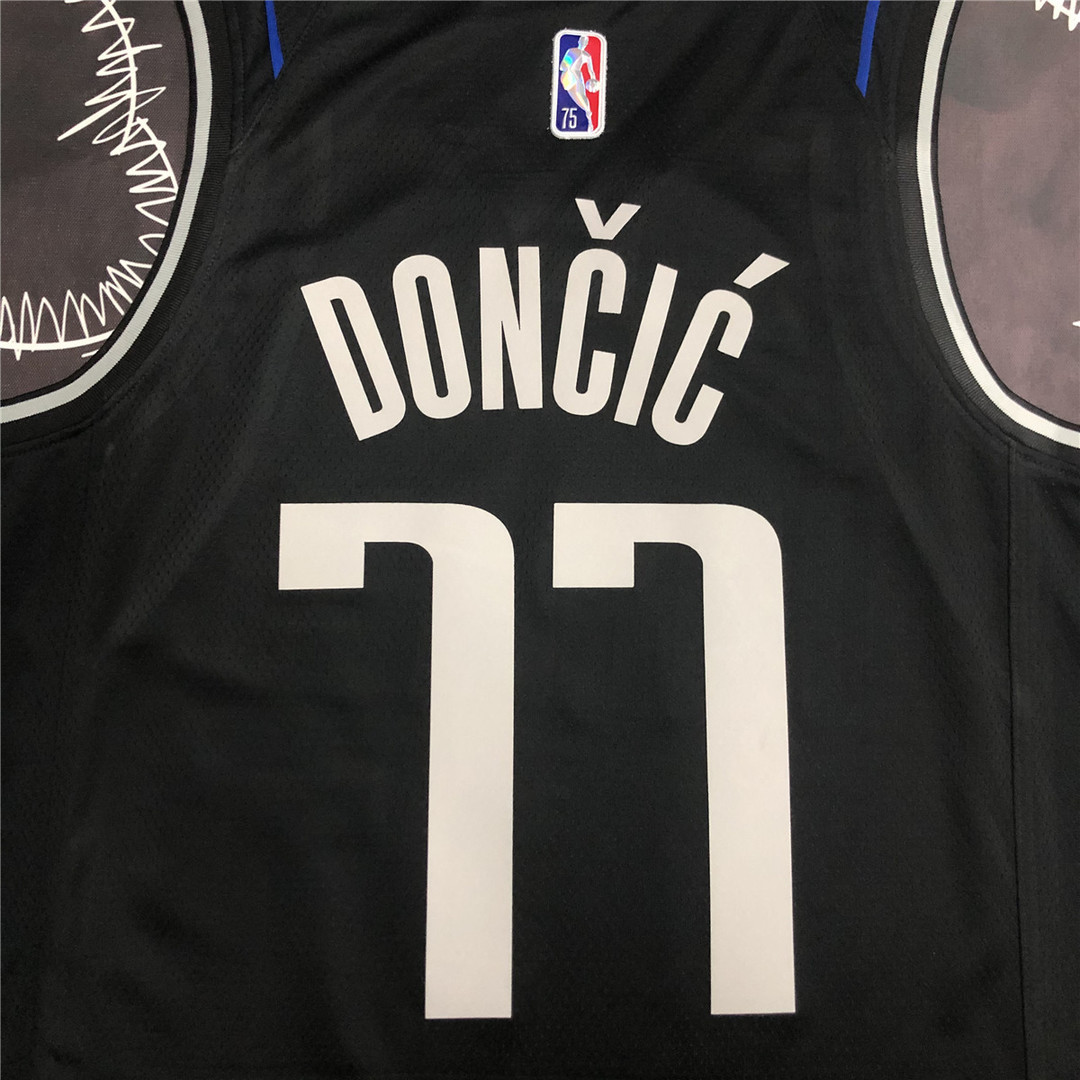 Dallas Mavericks MVP Swingman Jersey - Select Series Black 2022 Mens (DONCIC #77)