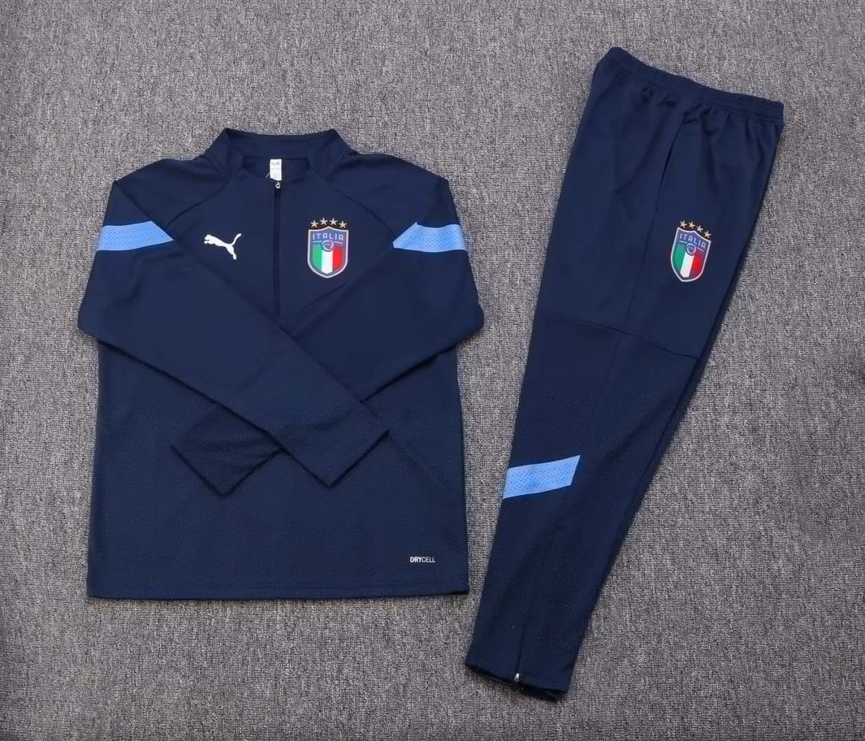 Italy Soccer Training Suit Navy 2022/23 Mens