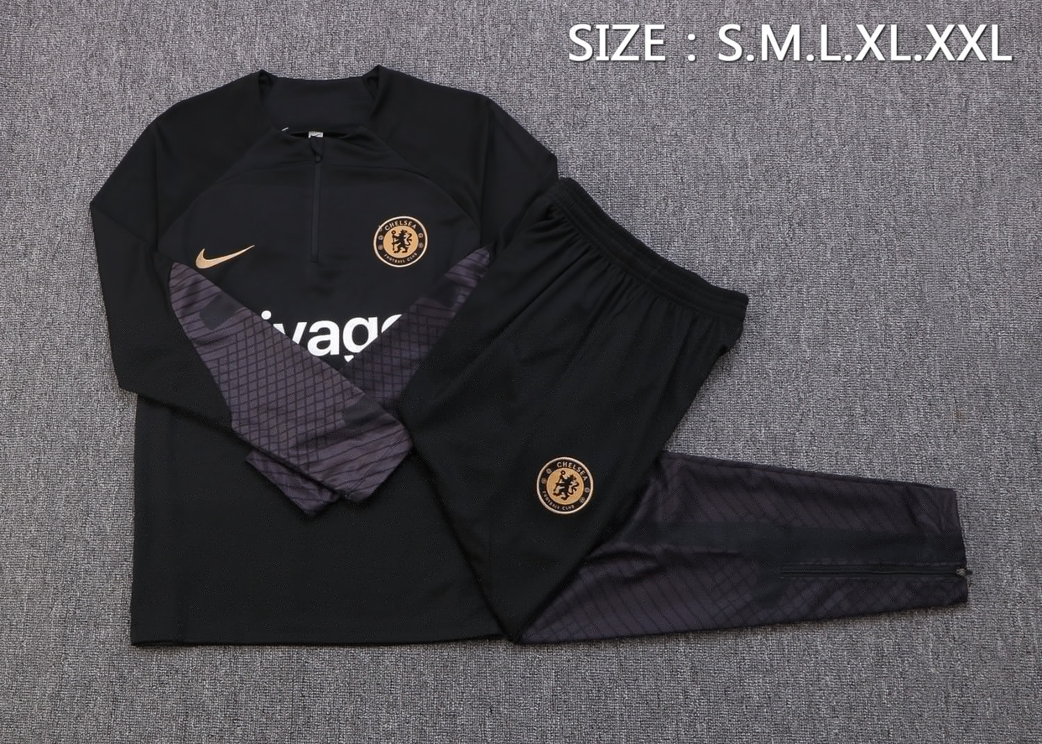 Chelsea Soccer Training Suit Black 2022/23 Mens