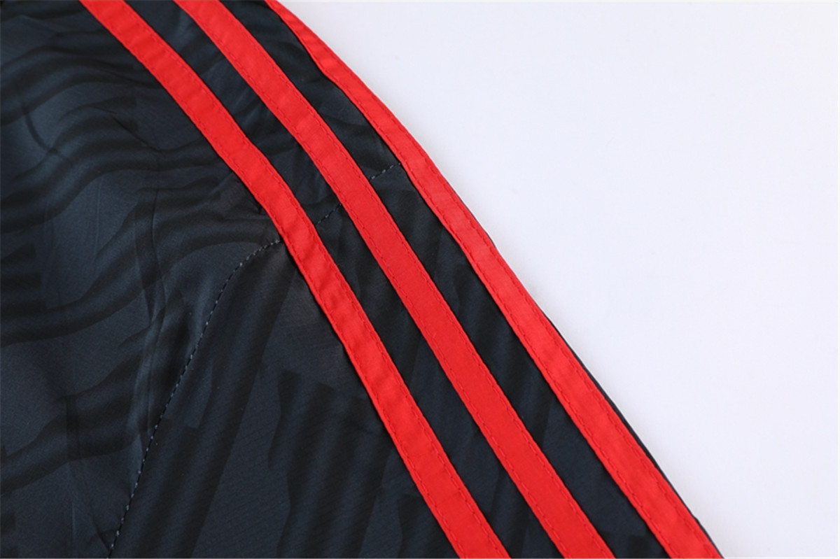 Flamengo All Weather Windrunner Soccer Jacket Black - Red Logo 2022/23 Mens (Hoodie)