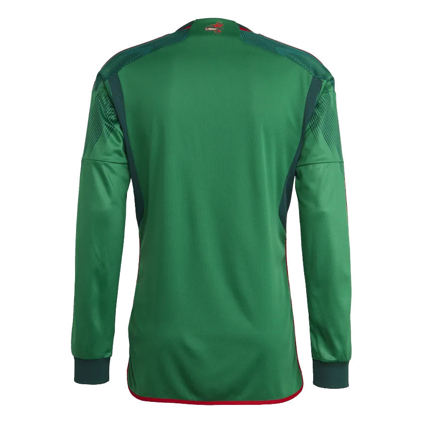 Mexico Soccer Jersey Replica Home 2022 FIFA World Cup Qatar Mens (Long Sleeve)
