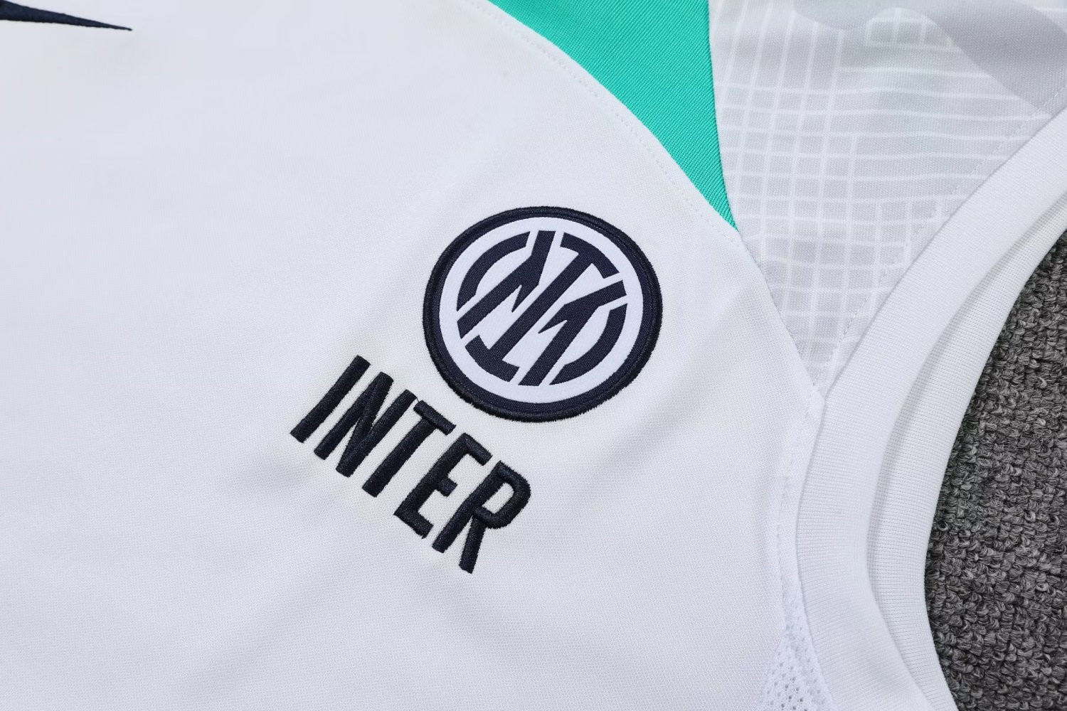 Inter Milan Soccer Singlet Jersey Replica  White 2022/23 Mens