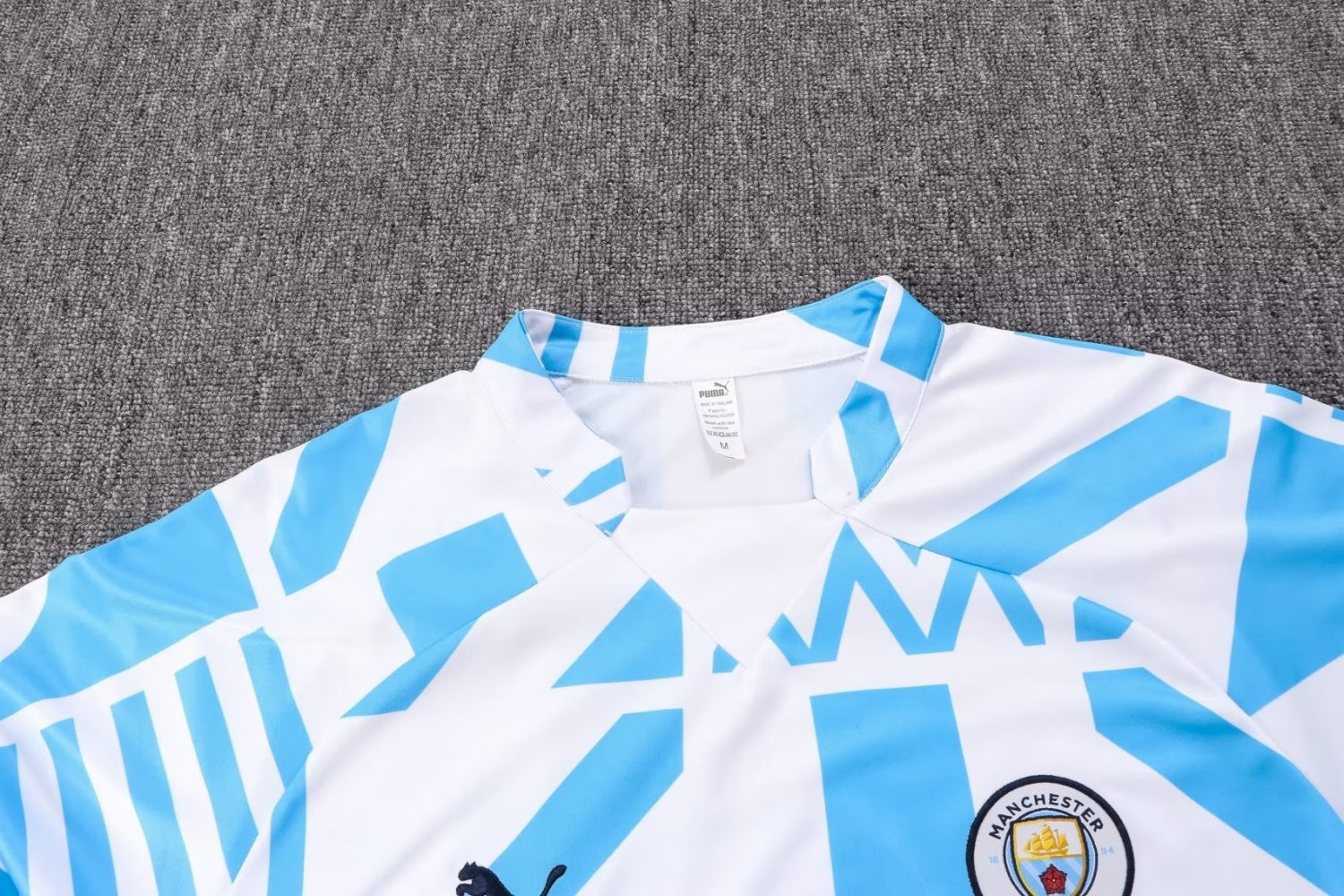 Manchester City Soccer Training Suit Replica White 2022/23 Mens