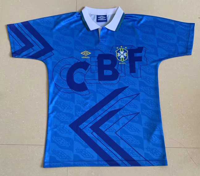 Brazil Soccer Jersey Replica Away 1992 Mens (Retro)