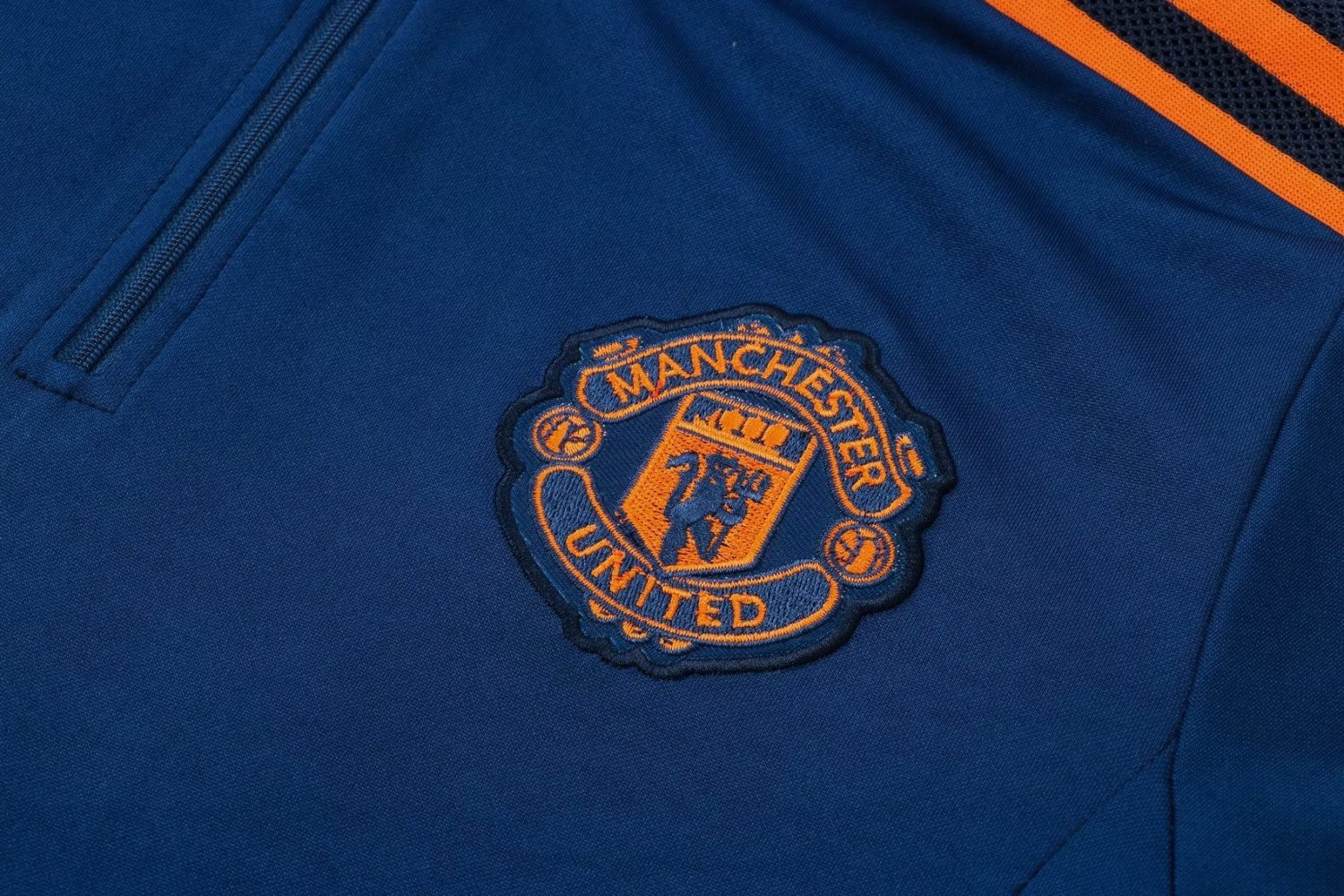 Manchester United Soccer Training Suit Replica Deep Blue 2021/22 Men's