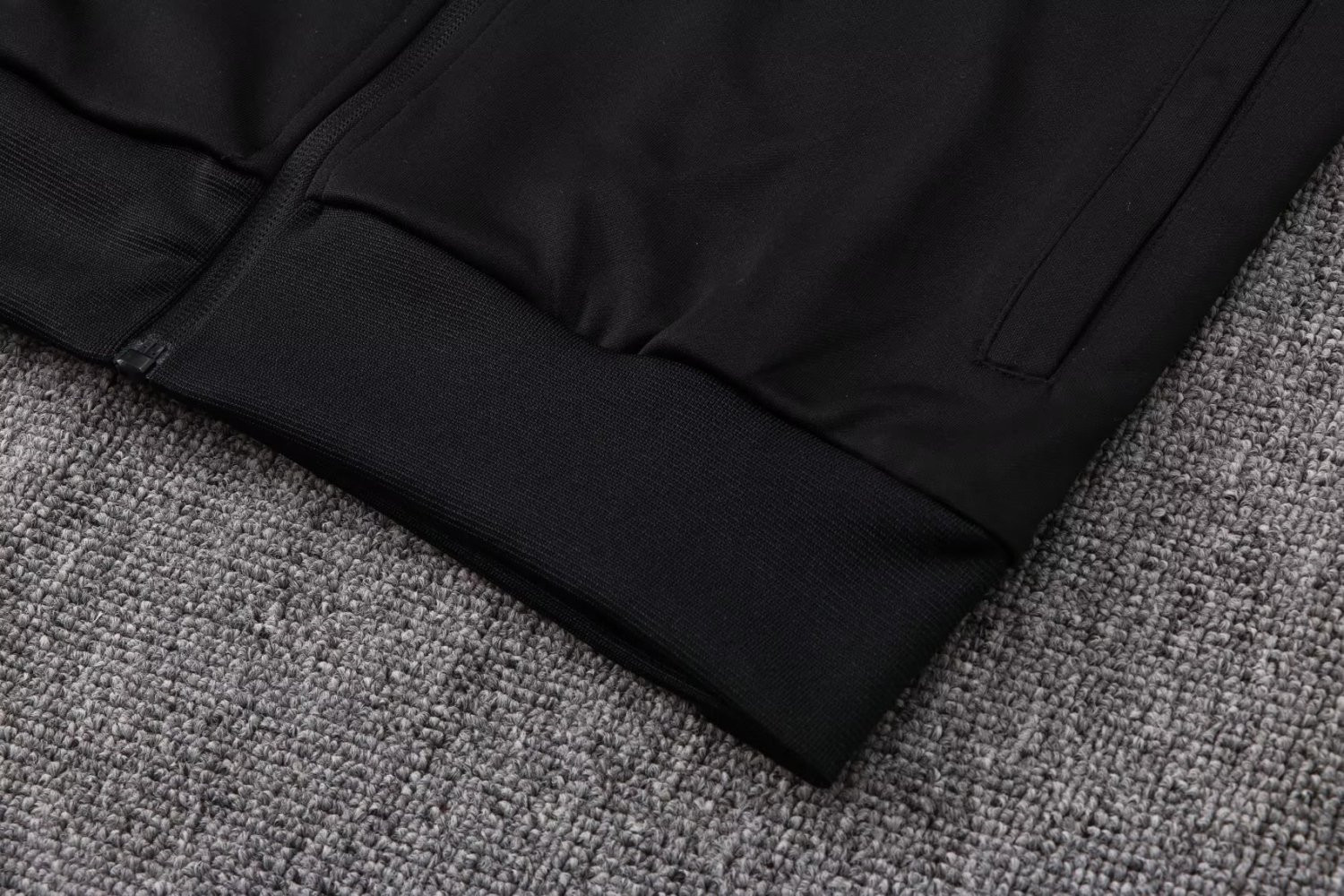 Korea Soccer Jacket + Pant Replica Black 2022 Men's