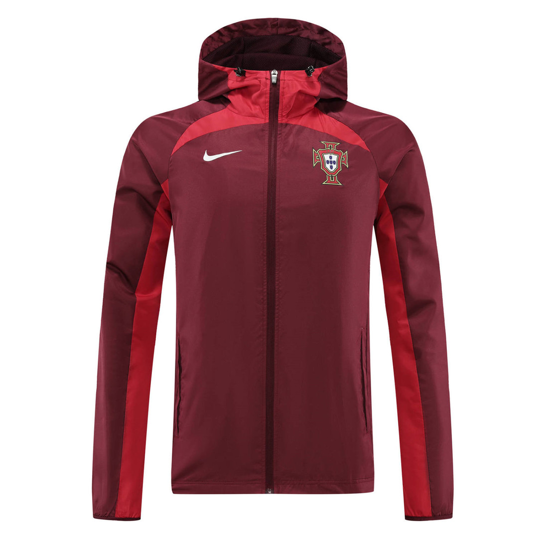 Portugal All Weather Windrunner Soccer Jacket Burgundy 2022 Men's