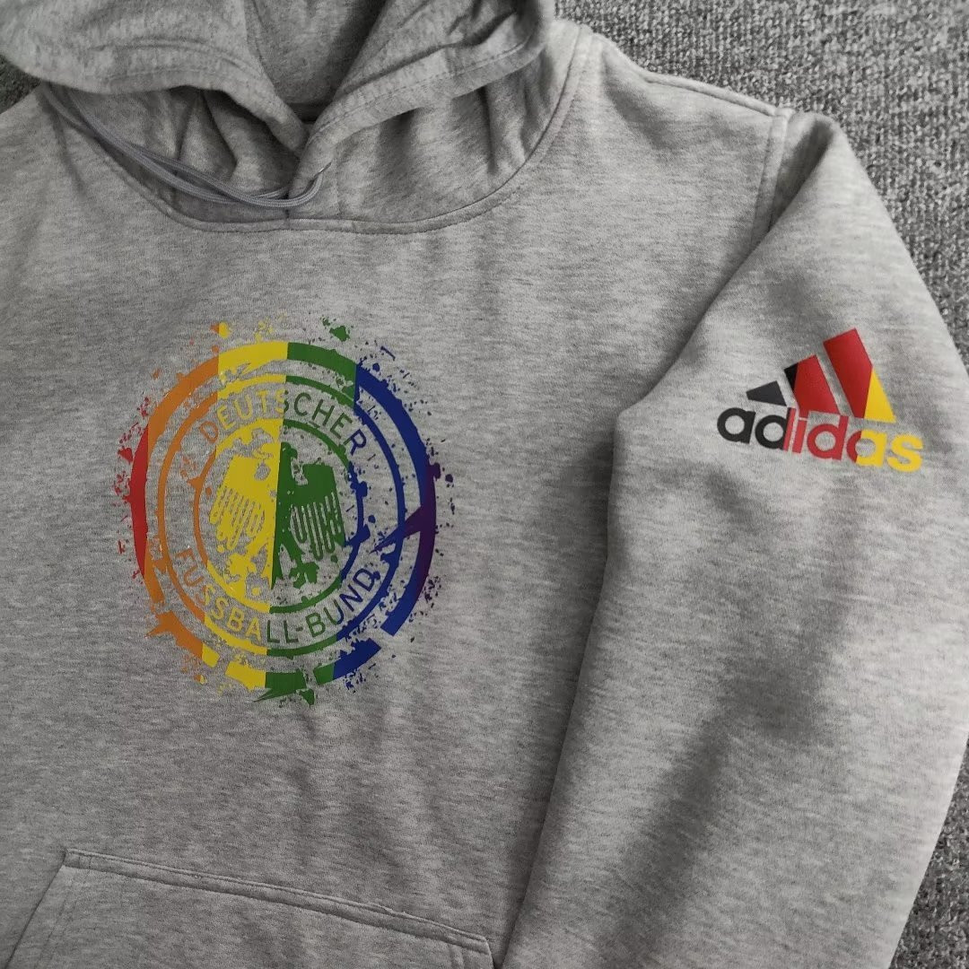 Germany Soccer Sweatshirt Replica Grey Pullover 2022 Men's (Hoodie)