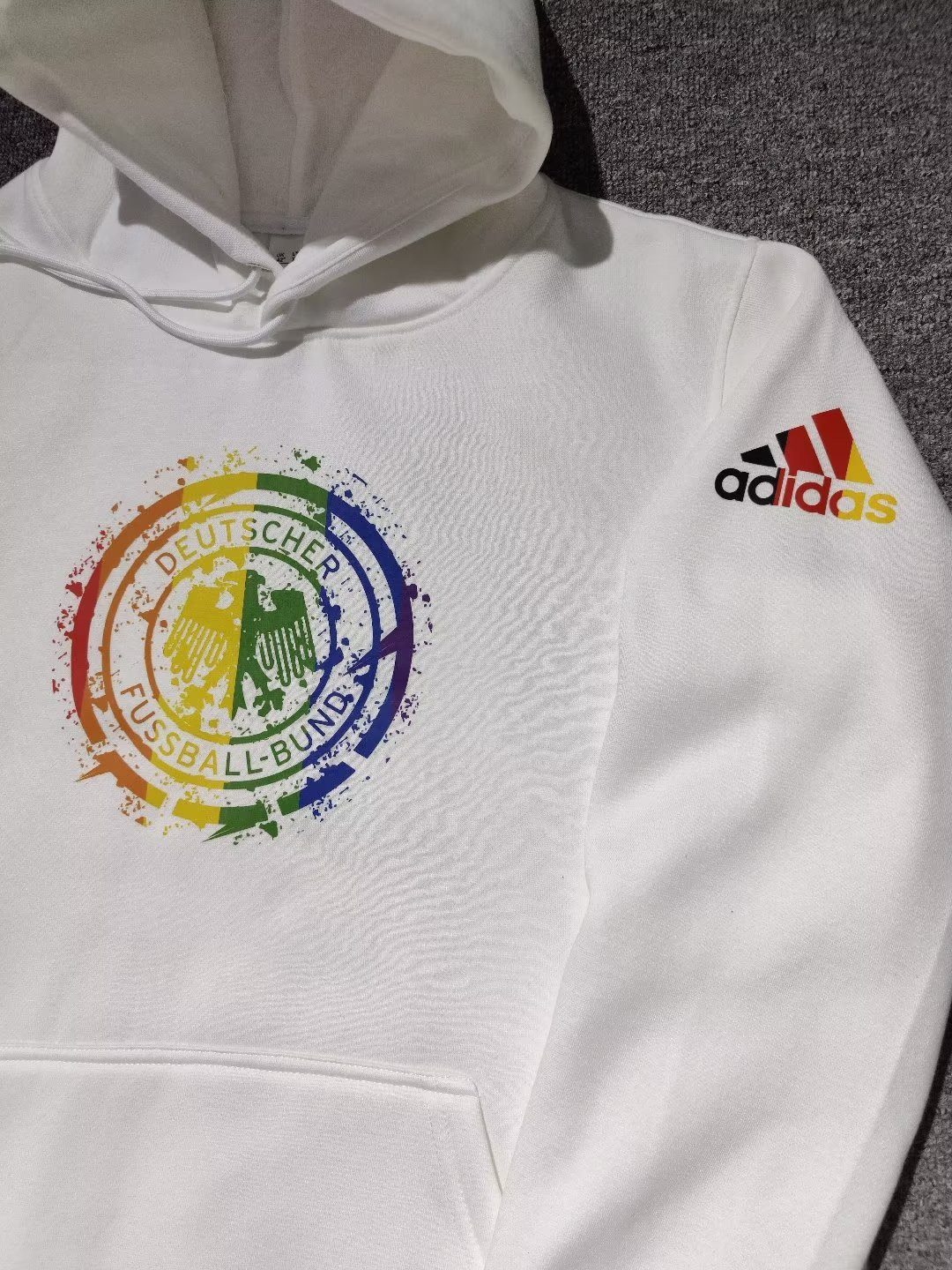 Germany Soccer Sweatshirt Replica White Pullover 2022 Men's (Hoodie)